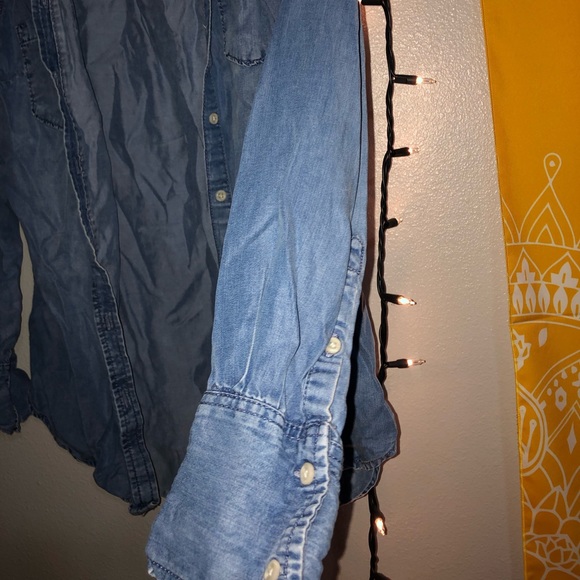 Jean Button up Top - Picture 1 of 3